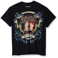 Liquid Blue Mens Ac/DC-Hells Bells Shield T-Shirt Black Large