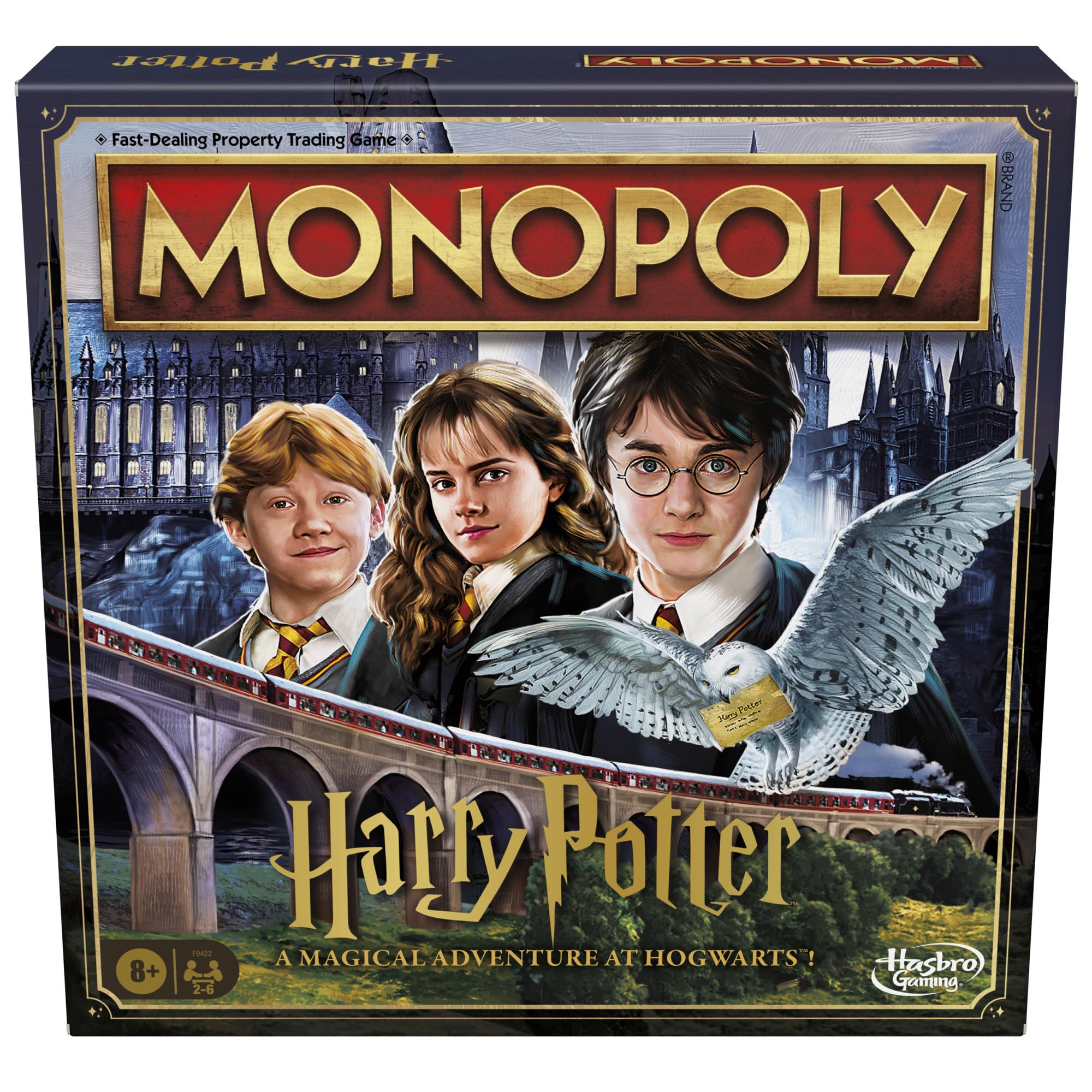 Monopoly Harry Potter Edition Board Game | A Magical Adventure at Hogwarts | Ages 8 and Up | 2 to 6 Players | Family Games | Gifts for Kids and Adults (English)